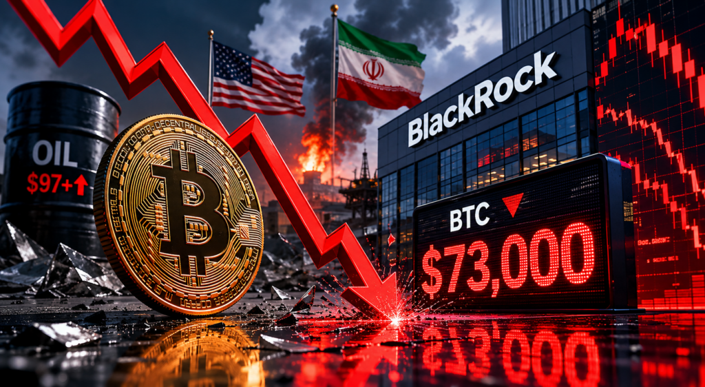 Bitcoin Falls Below $73K as US Strikes on Iran Trigger Sell-Off; BlackRock ETF Sheds $528M