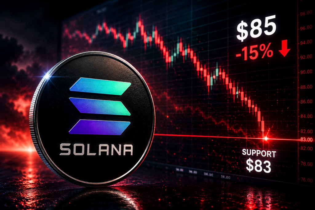 Solana Holds $83 Support Despite 15% Drop as Network Leads All Chains in TPS