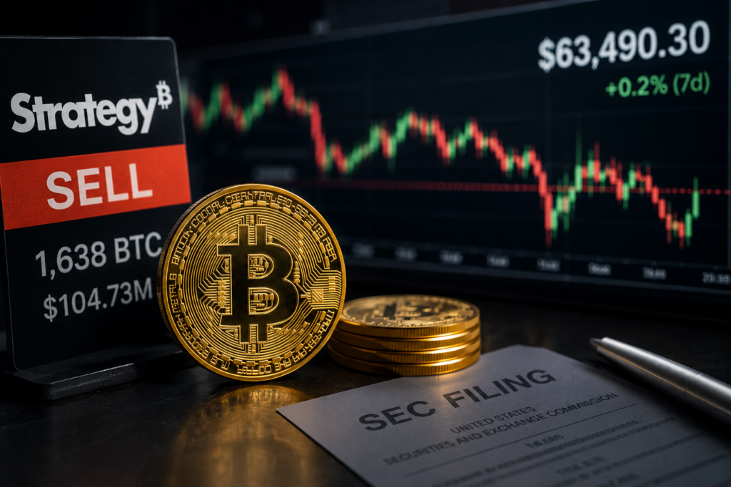 Bitcoin Price Holds Near $63.5K as Strategy Sells 1,638 BTC for Dividends, Buybacks