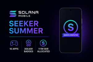 Solana Mobile Turns 16 Apps Into Crypto Quests as SKR Jumps 128%