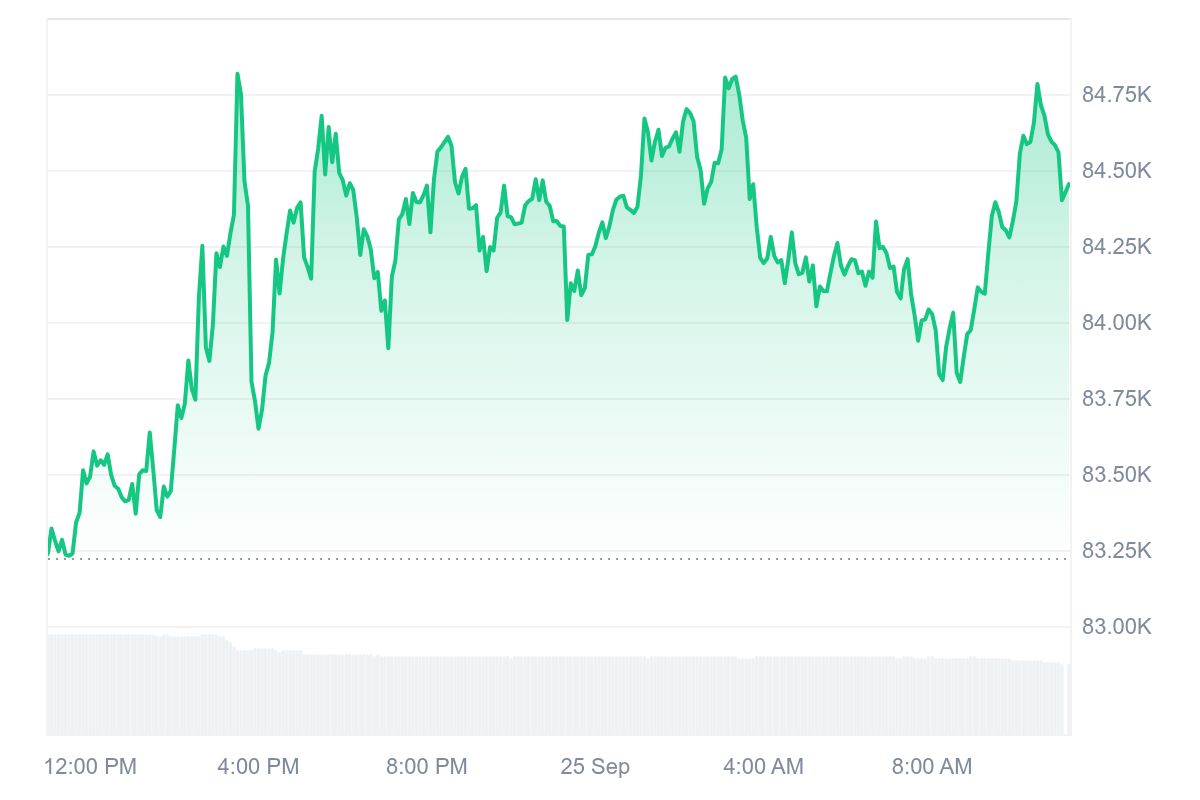 Bitcoin price performance