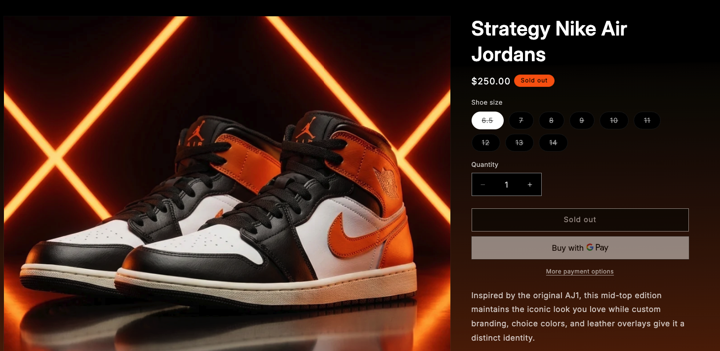 Strategy Nike Air Jordans. Source: Strategy Store